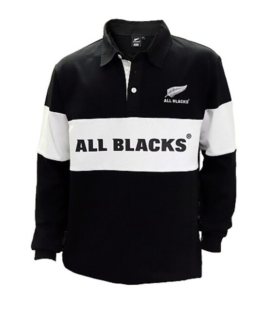 All Blacks Adult Long Sleeve Polo Shirt