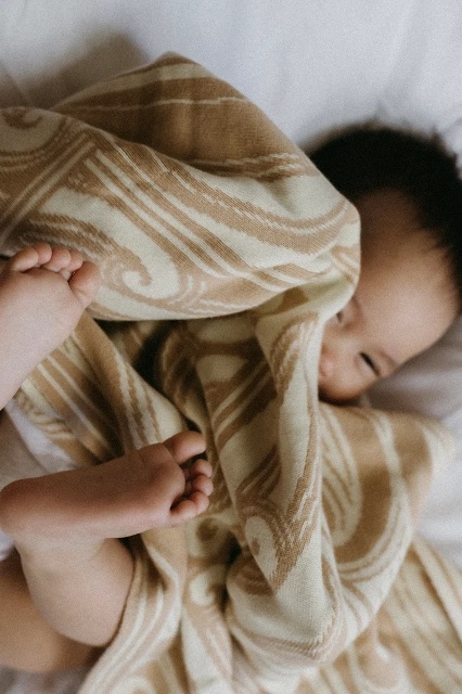 Cotton Blanket Te Piringa Beige