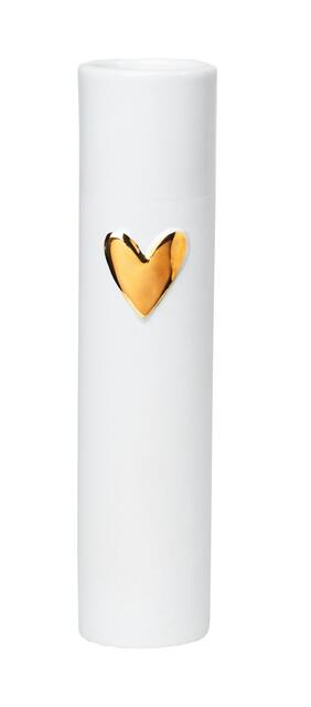 Gold Heart Porcelain Vase