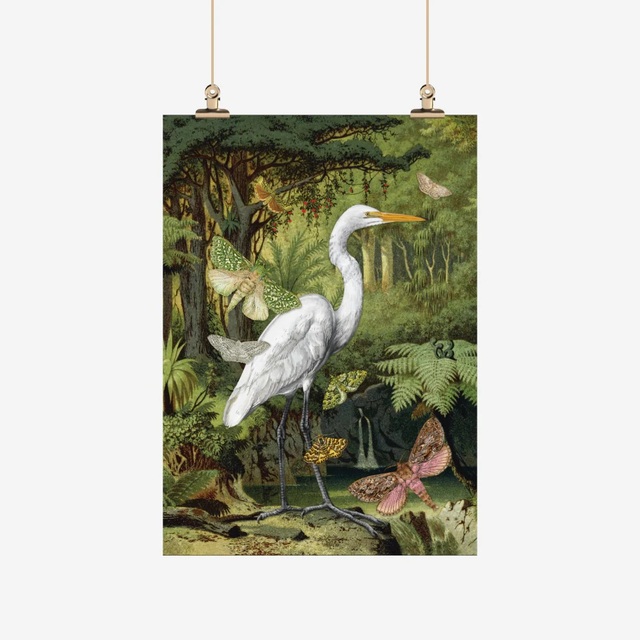 Heron Tea Towel