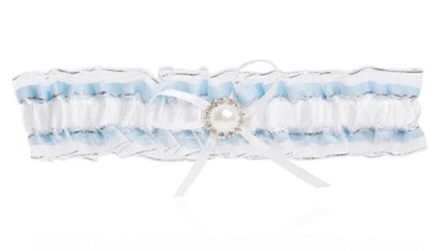 Wedding Garter Blue