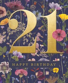 21 Happy Birthday Card