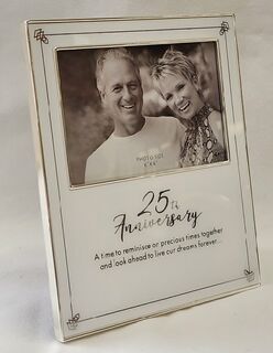 25th Anniversary Frame with Verse