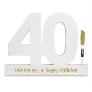 40 Birthday Signature Number