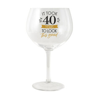 40th Balloon Glass