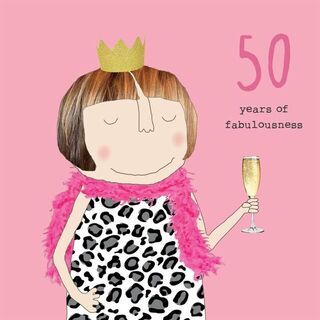 50 Years of Fabulousness Birthday Card
