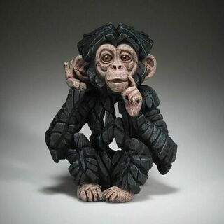 Baby Chimp Edge Sculpture Hear no Evil