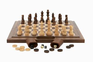 Dal Rossi Walnut 3 in 1 Game Set