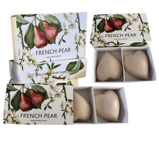 French Pear Boxed Set of 2 Heart Soaps