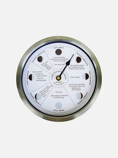 Gardening by the Moon Clock White