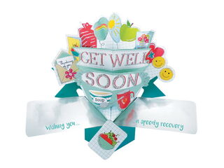 Get Well Soon Pop Up Card