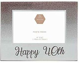 Happy 40th Photo Frame