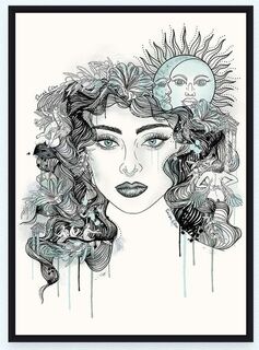 Heroine Art Print with box frame