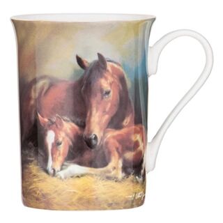 Mare and Foal in the Stable Mug