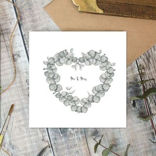Mr Mrs Wedding Card