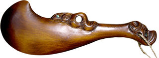 Plain Wahaika Hand Carved -  optional base available