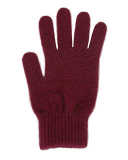 Possum Merino Gloves Raspberry