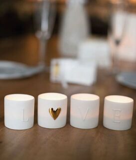 Rader Set of 4 Mini Love Tealights