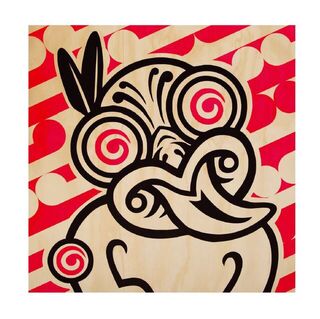 Shane Hansen Tiki Card Red