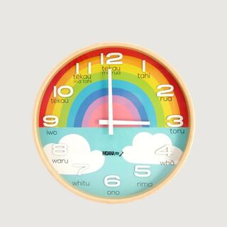 Te Reo Rainbow Clock