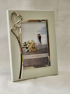 Twin Hearts Photo Frame