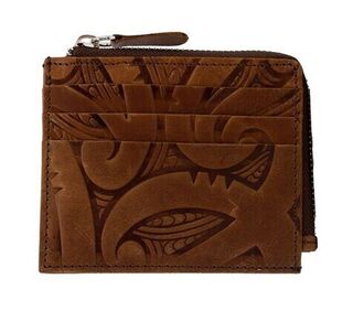 Uptown Leather Card Holder Tan