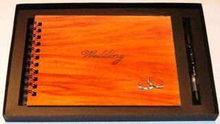Wooden Wedding Guest Book