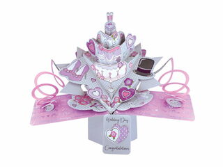 Wedding Cake Pop Up Card