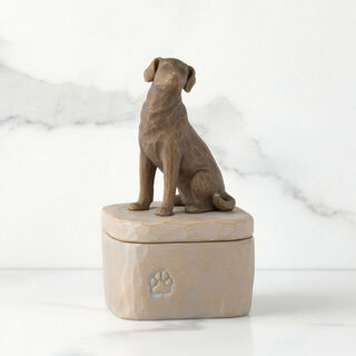 Willow Tree Love My Dog Dark Keepsake Box