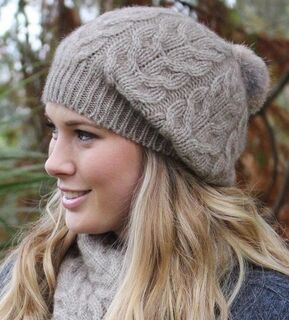 Cable Beanie Natural