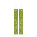 Rata Vine Glass Drop Earrings Green