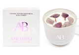 Amethyst Candle with Crystals