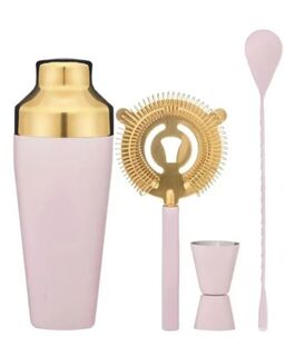 Tiffany Bare Pink 4 Piece Cocktail Set
