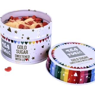 Tea Tonic Gold Sugar with Hearts