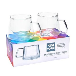 Tea Tonic Double Walled Glass Tea Cup Set