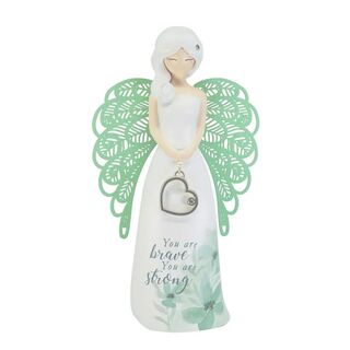 You are Brave and Strong Angel Figurine